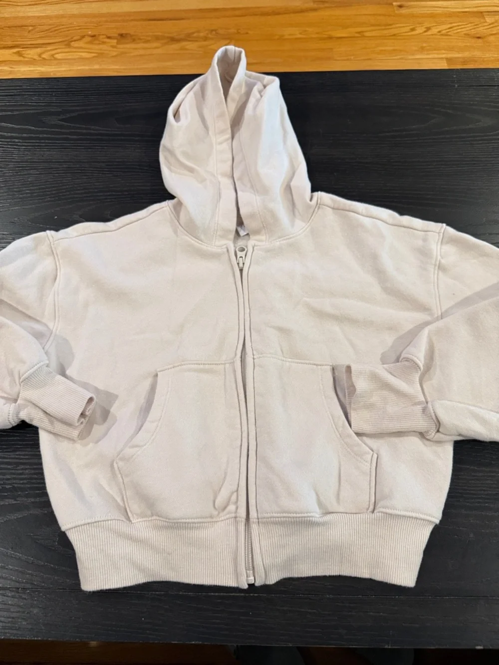 The Children's Place Light Beige Full-Zip Hoodie
